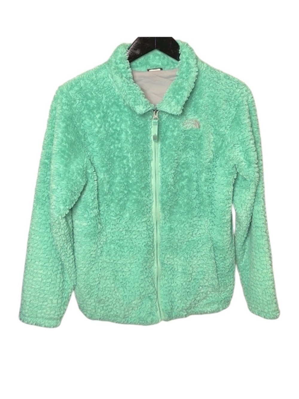 The North Face Osito Fleece Jacket Mint Green Full Zip Cozy Soft Women’s Small